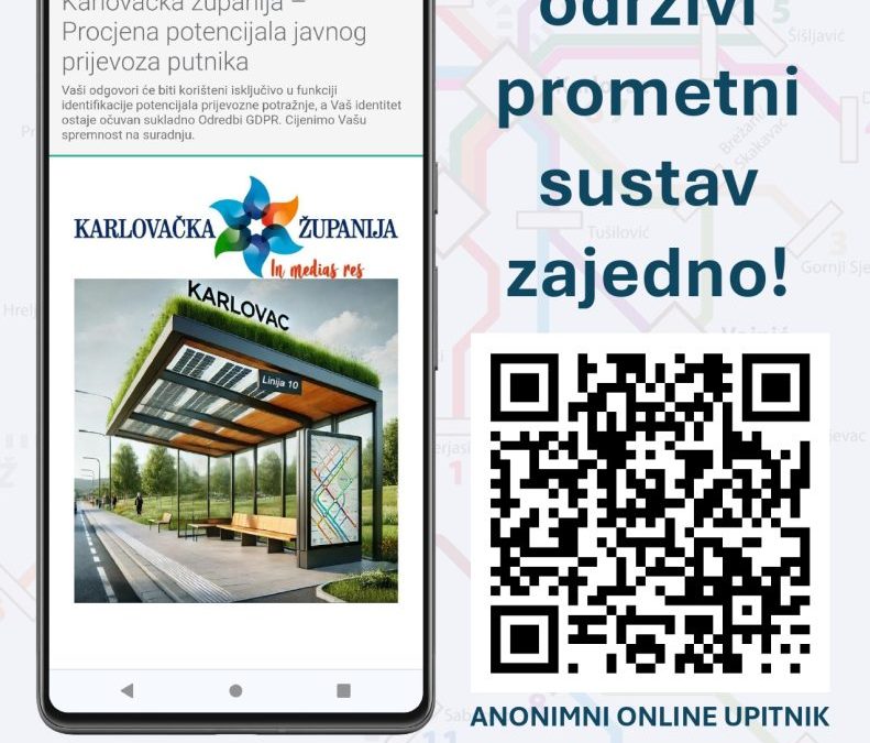Karlovačka županija radi na uspostavi novog sustava javnog prijevoza – ispunite anketu