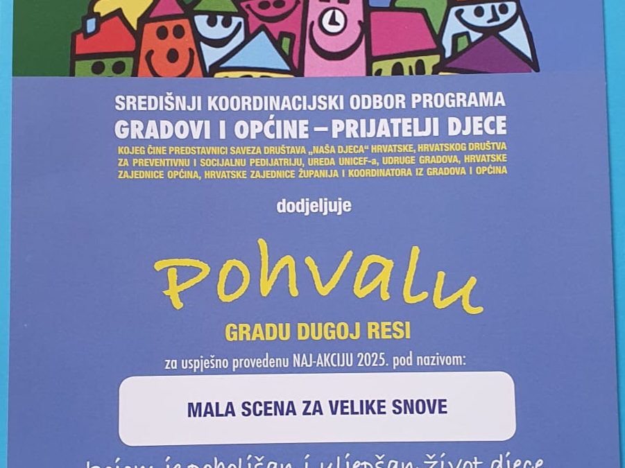 26. SVEČANO SAVJETOVANJE PROGRAMA GRADOVI I OPĆINE – PRIJATELJI DJECE